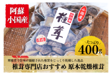 【小国郷産】椎茸専門店お薦め！原木乾燥椎茸400g