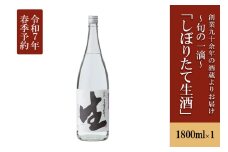 【令和7年3月～発送】【河津酒造】新酒予約「しぼりたて生酒」1800ml（1升）