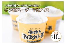 【ヒルトンビック】地元で愛され続けて30年以上！阿蘇小国ジャージー牛乳100%使用 ジェラトヒルトンの手作りアイスクリー夢（ミルク×10個）
