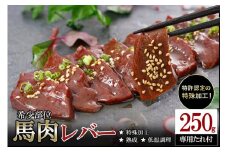 【阿蘇牧場】レビューキャンペーン 対象品 馬肉 希少部位 レバー 250g 特許製法 氷温熟成 低温調理 加熱済 馬赤身 赤身肉 新感覚 焼いたらもっと美味しい 旨みたっぷり 小分け 専用醤油 タレ付 真空パック 熊本 阿蘇 小国町