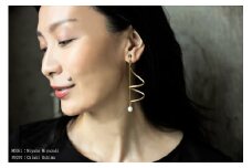【KALCANO】ピアス ジュエリー jewelry アクセサリー レディース 熊本 阿蘇小国杉 小国杉 工芸品 木製 樹脂パーツ 淡水パール ニッケルフリー素材使用 金属アレルギー対応 ハンドメイド ギフト プレゼント ジュエリーケース付 ogunist tsumuji -つむじ