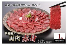 【令和7年9月出荷分】レビューキャンペーン 対象品 馬肉 赤身 1kg 1000g 特許製法 氷温熟成 低温調理 加熱済 馬赤身 赤身肉 新感覚 焼いたらもっと美味しい 旨みたっぷり 小分け 専用醤油 タレ付 真空パック 熊本 阿蘇 小国町