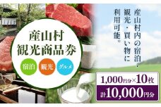 産山村観光商品券 選べる 10,000円 熊本 阿蘇 絶景 パノラマビュー 観光 買い物 乗馬 旅館 宿泊 グルメ 温泉 地産地消 商品券 プレゼント 贈答 ギフト 産山村 送料無料《30日以内に出荷(土日祝除く)》