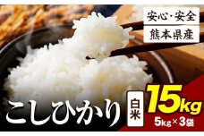 令和6年産 こしひかり 15kg 《7-14日以内に出荷予定(土日祝除く)》令和6年産 熊本県産 ふるさと納税 白米 精米 ひの 米 こめ ふるさとのうぜい コシヒカリ コメ お米 おこめ