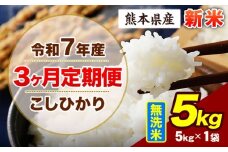 【3ヶ月定期便】令和7年産 定期便 こしひかり 5kg 新米 無洗米 阿蘇 うぶやま 米 定期便 熊本県産 ふるさと納税 精米 ひの 米 こめ ふるさとのうぜい コシヒカリ コメ お米 おこめ《申込み翌月から出荷》
