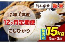 【12ヶ月定期便】令和7年産 定期便 こしひかり 15kg 新米 無洗米 阿蘇 うぶやま 米 定期便 熊本県産 ふるさと納税 精米 ひの 米 こめ ふるさとのうぜい コシヒカリ コメ お米 おこめ《11月から出荷開始》