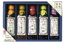 「美味萬彩」5本セット 醤油（にんにく・甘露・薄口） ぽん酢 浅漬けの素