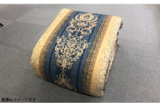 極暖 増量羽毛掛ふとん 1.5kg 150×210cm シングルサイズ 【ブルー系】