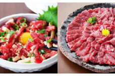 熊本 馬刺し 上霜降り (トロ) 300g＋馬肉ユッケ300g 計600g セット たれ付き