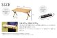 アウトドアテーブル(90cm×60cm)折りたたみ ウッドテーブル【ナチュラル】