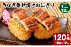 【1ヶ月毎12回定期便】うなぎ乗せ焼きおにぎり 110g×10個 計120個