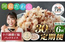 【定期便隔月6ヶ月】阿蘇だわら 十六雑穀ごはん パックライス 160g×30パック 十六雑穀 雑穀 ごはん 米  香り 甘み  国産 定期便