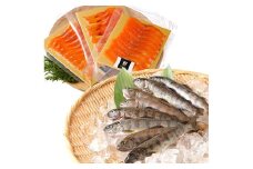 阿蘇から届く かわべの湧水やまめ 640g（内臓処理済8匹）と ASOサーモンの燻製 240g（40g×6パック）セット やまめ サーモン 熊本県 高森町