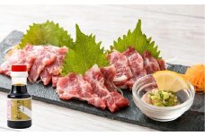 【阿蘇牧場】阿蘇馬 霜降り馬刺し 約200g 専用醤油付き（150ml×1本）霜降り 馬刺し 肉 お肉 馬肉 醤油付き 熊本県 高森町
