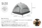 【MW-TAKAMORI OUTDOOR BRAND-】 ワンタッチテント（ブラックコーティング） クラウドグレー