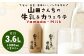 山田さんちの牛乳 カフェラテ 4本 セット 900ml×4本 合計3.6L ノンホモ牛乳 カフェラテ 牛乳 