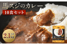  馬スジのカレー 10食セット 合計2.1kg 210g×10個 カレー レトルト 惣菜 馬すじ 馬肉