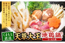 くまもと直送 天草大王 地鶏鍋セット（3～4人前）鶏 鶏肉 地鶏 つみれ団子 つみれ だご麺 鍋