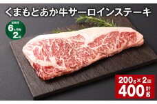 【6ヶ月毎2回定期便】くまもとあか牛 サーロインステーキ 200g 計400g 牛肉 お肉 肉