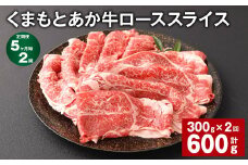 【5ヶ月毎2回定期便】 くまもとあか牛 ローススライス 300g 計600g 牛肉 お肉 肉 あか牛 