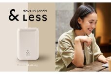 【＆Less】モバイルバッテリー 10,000mAh グレー 【日本製】 3出力充電 軽量 小型 大容量 iphone Type-ｃ 充電器＜2025年2月下旬発送開始予定＞