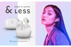 【＆Less】ワイヤレスイヤホン ホワイト カナル型 Bluetooth Ver.5.3 【日本製】ノイズキャンセリング iPhone Android スマホ マイク 通話 ヘッドセット ＜2025年2月下旬発送開始予定＞