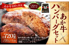 くまモンあか牛ハンバーグセット あか牛ハンバーグ 約120g×6個  ハンバーグ 惣菜 おかず牛 牛肉 和牛