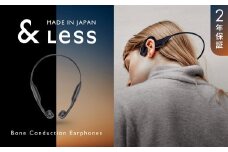 【&Less】 骨伝導イヤホン 【2年保証】 日本製 ／ イヤホン オーディオ 音楽 ミュージック ワイヤレス Bluetooth 骨伝導