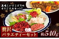 馬刺し すがのや 贅沢バラエティセット 540g 千興ファーム 馬肉 冷凍 《60日以内に出荷予定(土日祝除く)》 新鮮 さばきたて 生食用 肉 熊本県御船町 馬刺し 馬肉 惣菜 希少部位 馬刺し 食べ比べ 馬刺し 熊本