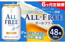 6ヶ月定期便 “九州熊本産”オールフリー2ケース（350ml×48本）阿蘇の天然水100％仕込 ノンアルコール 熊本県御船町《お申込み月の翌月から出荷開始》 定期便 定期 計6回 st-p