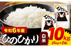 令和6年産 ひのひかり 白米 10kg 《7-14日以内に出荷予定(土日祝除く)》 5kg×2袋 熊本県産 米 精米 ひの 御船町