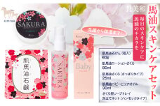 肌美和 馬油スキンケアセット 保湿 ローション クリーム 肌美和株式会社 美容 セット 熊本県 御船町《30日以内に出荷予定(土日祝除く)》ギフト 肌美和 送料無料
