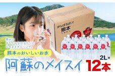 水 熊本 の おいしい お水 阿蘇 メイスイ 天然水  2L × 12本 2ケース 丸富産業《 30日以内に出荷予定(土日祝除く)》熊本県 御船町 水 天然水 みず 熊本 飲料 熊本県 ミネラルウォーター
