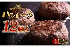 FKK19-997 あか牛入りハンバーグ100g×12個 牛 ハンバーグ 牛肉 ビーフ 肉 食品
