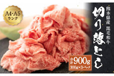 熊本県産 黒毛和牛 和王 切り落とし 900g 300g×3 牛肉