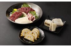 熊本 ふるさとセット 馬刺し 盛り合わせ (250g)・ からし蓮根 ・ いきなり団子