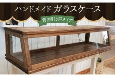 ハンドメイド ガラスケース 《背面引き戸タイプ》 ブレッドケース 小物ケース