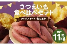 さつまいも 2種 (シルクスイート・紅はるか) 食べ比べセット 合計11kg