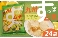 湖池屋 九州 すっぱムーチョ（ 九州柑橘 ＆ ビネガー ）24袋セット ポテトチップス お菓子 九州限定