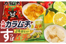 湖池屋 九州 カラムーチョ ＆ すっぱムーチョ 合計24袋セット ポテトチップス お菓子 九州限定