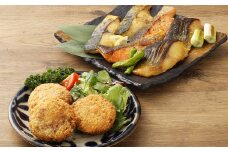 磯鷸之庄 熊本県産 あか牛メンチカツ 計約1.2kg （約100g×12個入） ・ 魚の西京漬け 計6切 （3種×各2切入） のギフトセット あか牛 メンチカツ ミンチカツ 揚げ物 西京漬け 西京漬 漬け 冷凍