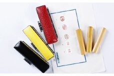 丸型印鑑(ケース付き）- はんこ ハンコ 判子 実印 選べる 書体 拓植材 熊本県 甲佐町【価格改定X】