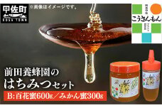 【甲佐ブランド】前田養蜂園　蜂蜜Bセット【こうさんもん認定商品】- はちみつ みかん 蜜柑 百花 ハチミツ 国産 熊本県産 900g 無添加 ハニー honey 純粋はちみつ 人気 送料無料 熊本県 甲佐町【価格改定】