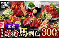 ★レビューキャンペーン対象★国内産 阿蘇肥育 赤身馬刺し 300g 【熊本と畜】 - 馬刺し 定番 赤身 濃厚 旨味 馬肉 国内産 希少 ブロック あっさり 食べやすい おすすめ 人気 おつまみ 熊本県 甲佐町