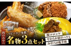 馬肉コロッケ 5個 漬けハラミ 計600g (300g×2P) 塩手羽 計12本 (6本×2P) 桜コロッケ 冷凍 惣菜 おかず 弁当 夕食 おつまみ 小分け 【肉のみやべ】[YAC009] 