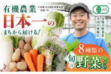 有機野菜 オーガニック 8種 野菜セット  有機野菜 有機JAS認定 熊本県産  有機野菜 オーガニック野菜 山都町産 産地直送 熊本直送 有機野菜【株式会社 肥後やまと】[YAF003] 