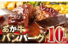 肥後の赤牛 ハンバーグ 150g×10個 計1.5kg 牛肉100％ ハンバーグ 牛肉 あか牛 はんばーぐ 冷凍 国産 牛肉 ハンバーグ 牛肉 【山都町（阿蘇牧場）】[YDF001]