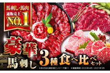 国産 馬刺し 計850g 食べ比べセット 専用醤油付き 熊本 ばさし 熊本県産 冷凍 馬肉 馬刺 赤身馬刺し 霜降り馬刺し 三角バラ ヘルシー 希少 真空 パック 豪華 小分け【株式会社 利他フーズ】[YBX010] 