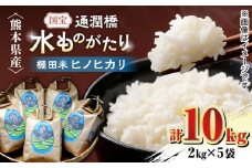 令和6年産  通潤橋 水ものがたり 棚田米 10kg (2kg×5袋) お米 白糸台地 熊本産 特別栽培米【一般社団法人 山都町観光協会】[YAB029] 