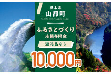 【応援寄附金】熊本県 山都町 ふるさとづくり 返礼品なし ふるさと納税 (10,000円分)[YZZ014] 